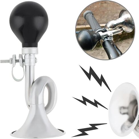 Tobefore Bicycle Bugle Retro Horn Loud Bike Snail Air Horn Metal Classic Vintage Bike Horn for 22mm Bicycle Handle for MTB Mountain Bike Road Bike Vehicles in Saudi Arabia
