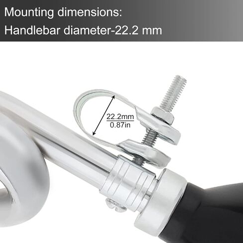 Tobefore Bicycle Bugle Retro Horn Loud Bike Snail Air Horn Metal Classic Vintage Bike Horn for 22mm Bicycle Handle for MTB Mountain Bike Road Bike Vehicles in Saudi Arabia