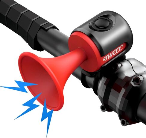 Bike Horn,120dB Bicycle Bells IPX4 Waterproof Bike Bell with 300mAh Battery Operated Electric Horn for Mountain/Road Bike/Scooters Adult and Kids in Saudi Arabia