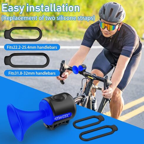Bike Horn,120dB Bicycle Bells IPX4 Waterproof Bike Bell with 300mAh Battery Operated Electric Horn for Mountain/Road Bike/Scooters Adult and Kids in Saudi Arabia
