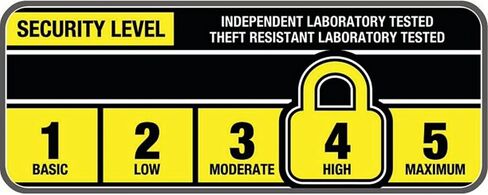 Kryptonite Combo Bike U-Lock Standard, Anti-Theft Security Bicycle Lock, 12mm Steel Shackle, 4-Digit Resettable Combination U Lock for Scooter Road Mountain Bikes in Saudi Arabia