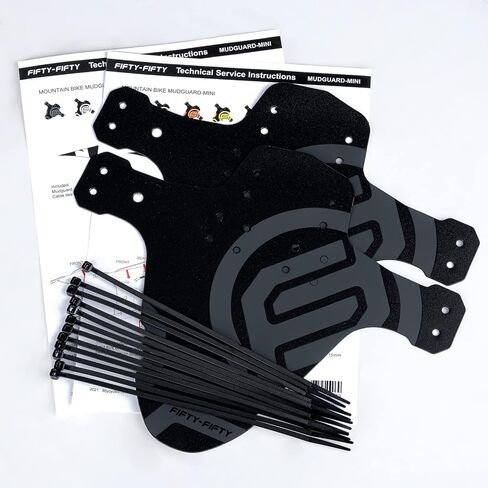 FIFTY-FIFTY Mountain Bike Fender, MTB Mudguard, Front and Rear Compatible Bicycle Mudguard, Fits 26", 27.5", 29", Plus Size and Fat Bike Wheel Sizes in Kuwait