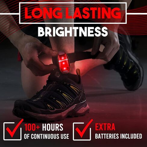 BLITZU 4 Pack LED Safety Lights Gear for Kids, Women & Men. Great for Bike Tail Light, Kayak, Dog Collar, Stroller, Walking, Boat, Runners, Night Running Blinking Warning Reflective Light Accessories in Saudi Arabia