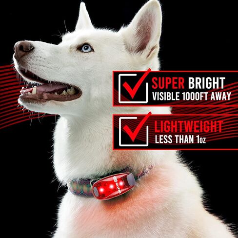 BLITZU 4 Pack LED Safety Lights Gear for Kids, Women & Men. Great for Bike Tail Light, Kayak, Dog Collar, Stroller, Walking, Boat, Runners, Night Running Blinking Warning Reflective Light Accessories in Saudi Arabia