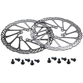 BESNIN Bike Rotor 2 Pcs Bike Brake Rotors 180mm with 12 Bolts for Mountain Bike Road Bike MTB BMX, Cycling Bicycle Disc Brake Rotor Stainless Steel