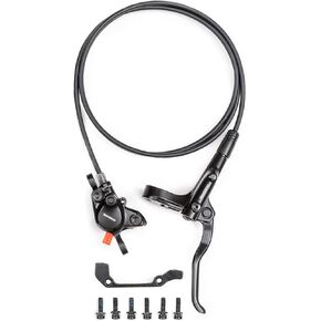 Cyclon Shimano MT200 MTB Hydraulic Disc Brakes Set, Left Front 800mm Right Rear 1400mm with Rear PM/is Adapter Aluminum Alloy Hydraulic Bike Brakes, Dual Disc Piston Fit 160mm Rotors Hydrauli Brakes