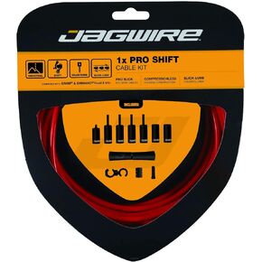 Jagwire - مجموعة تحويل عالمية 1x Pro | للطرق وMTN ودراجة الحصى | كابلات SRAM وShimano Shifter المتوافقة مع الفولاذ المقاوم للصدأ المصقول، 10 خيارات ألوان in Kuwait