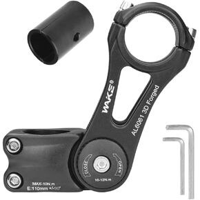 CYSKY Bike Stem Universal 31.8mm and 25.4mm Adjustable ± 90 Degree 90mm 110mm 145mm MTB Stem Bike Stem Riser Short Handlebar Stem for Mountain Bike Road Bike BMX City Bike Bicycle