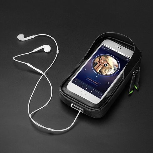 ROCKBROS Bike Bag Waterproof Top Tube Phone Bag Front Frame Mountain Bicycle Touch Screen Cell Phone Holder Pouch Compatible with iPhone X, 8 Plus 7 in Saudi Arabia