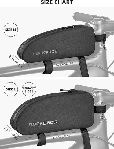 ROCKBROS Bike Top Tube Bag Bicycle Front Frame Bag Waterproof Bike Pouch Pack Bike Phone Bag Cycling Accessories Pouch for Mountain Road Bike in Saudi Arabia