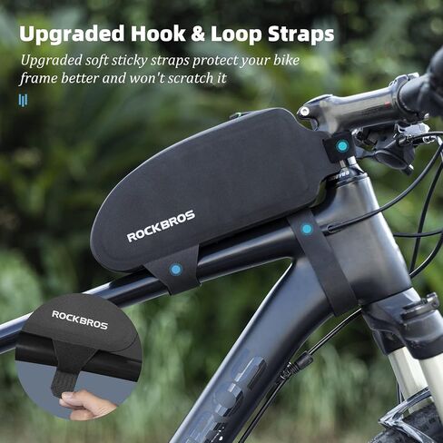 ROCKBROS Bike Top Tube Bag Bicycle Front Frame Bag Waterproof Bike Pouch Pack Bike Phone Bag Cycling Accessories Pouch for Mountain Road Bike in Saudi Arabia