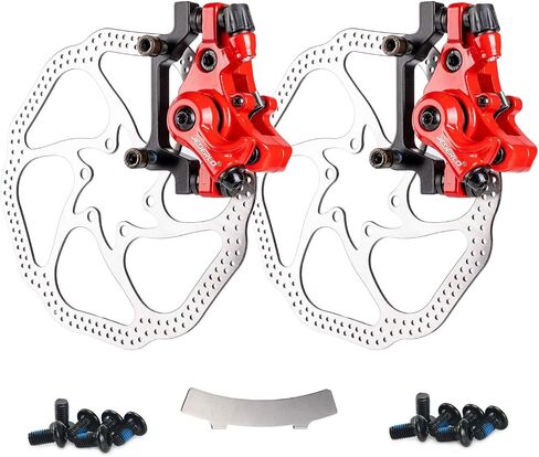 Farbetter Bike Disc Brake Kit, Including Front and Rear Caliper, 160mm Rotor, Mechanic Tool-Free Pad Adjuster for Mountain Bike, Road Bike, Fixed Gear Bike, MTB, BMX in Saudi Arabia