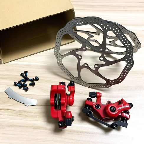 Farbetter Bike Disc Brake Kit, Including Front and Rear Caliper, 160mm Rotor, Mechanic Tool-Free Pad Adjuster for Mountain Bike, Road Bike, Fixed Gear Bike, MTB, BMX in Saudi Arabia