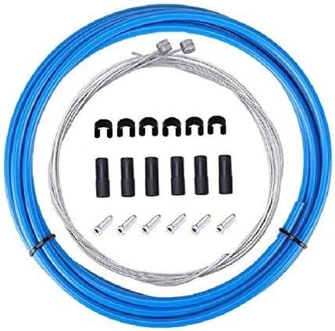 BlueSunshine Bike Bicycle Brake Cable and Housing Set - Basic Brake Cable Replacement Kit for Your Bike, Cable housing 5mm (@PINK) in Saudi Arabia