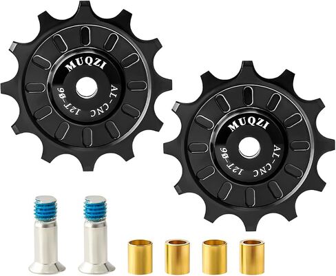MUQZI 11T/12T/13T Bike Rear Derailleur Pulley Roller Idler Bearing Jockey Wheel Pulley Set for MTB Mountain Road Bikes Bicycles (2 Pieces) in Saudi Arabia