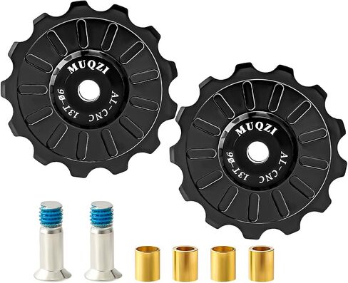 MUQZI 11T/12T/13T Bike Rear Derailleur Pulley Roller Idler Bearing Jockey Wheel Pulley Set for MTB Mountain Road Bikes Bicycles (2 Pieces) in Saudi Arabia