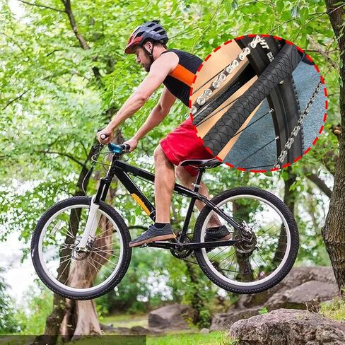 حامي سلسلة الدراجة ، حماية سلاسل الدراجة والمقعد يبقى تجنب الاحتكاك ، سلسلة إطار الدراجة سيليكون حامي وسادة للدراجات النارية الجبلية in Kuwait