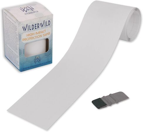 شريط حماية إطار الدراجة من WilderWild - غلاف فينيل شفاف عالي التأثير يتضمن أداة (4 بوصة × 72) واقي إطار الدراجة، واقي إطار الدراجة الجبلية in Kuwait