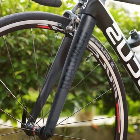 ROADNADO 700C شوكة دراجة الطريق من ألياف الكربون شوكة صلبة 700C*23/25 مم 28.6 مم شوكة دراجة من ألياف الكربون خفيفة الوزن لدراجة الطريق أسود لامع/لامع in Kuwait