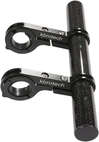 Bike Handlebar Extender Double Handlebar Extension Carbon Fiber Mount Holder with Aluminum Alloy Bracket Space Saver (Alloy Dblack) in Kuwait