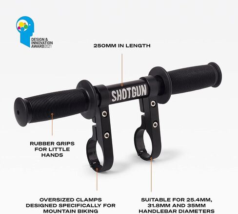 SHOTGUN Kids MTB Handlebar Attachment | Accessory for the Shotgun Mountain Bike Child Seat | Easy Fitting and Removal | Fits all Handlebars in Saudi Arabia