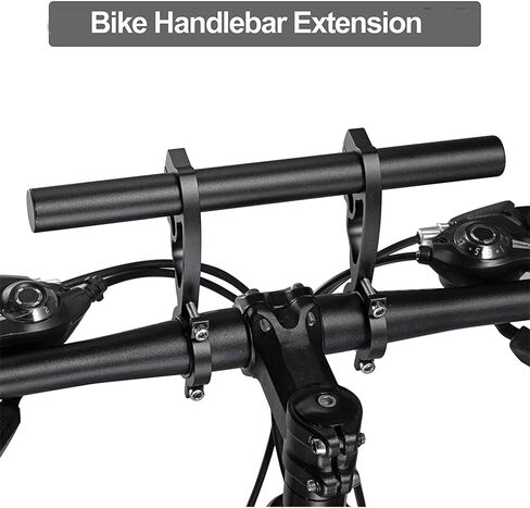 Yizhet Bike Handlebar Extender, Bicycle Handlebar Extension Lightweight Durable Double Bike Handlebar Bracket for Holding Bicycle Speedometer, GPS, Phone Mount Holder in Kuwait