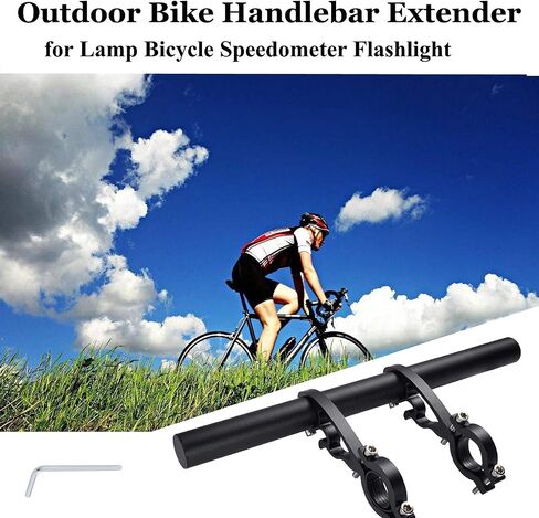 Yizhet Bike Handlebar Extender, Bicycle Handlebar Extension Lightweight Durable Double Bike Handlebar Bracket for Holding Bicycle Speedometer, GPS, Phone Mount Holder in Kuwait