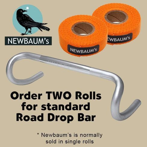 Newbaum's Cloth Bike Handlebar Tape (2 Pack), 10 ft Roll Bike Bar Grip Tape (0.75" Wide), Cotton Bar Tape Road Bike, Adhesive Back Bike Tape for Handlebars – Brown Grip Tape (20 Colors) in Saudi Arabia