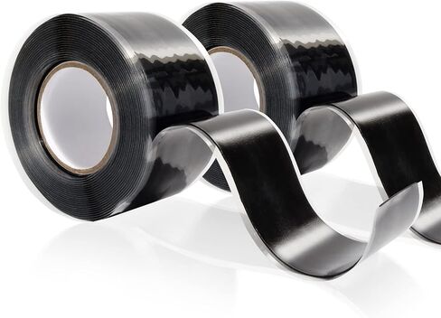 MEBMIK 2 Rolls 1IN X 10FT Grip Tape,Rubber Tape,Silicone Tape,Grip Tape for Handles,Self Fusing Silicone Tape,Grip Wrap,Handlebar Tape for Fishing Pole,Pull Up Bar,No Adhesive in Saudi Arabia