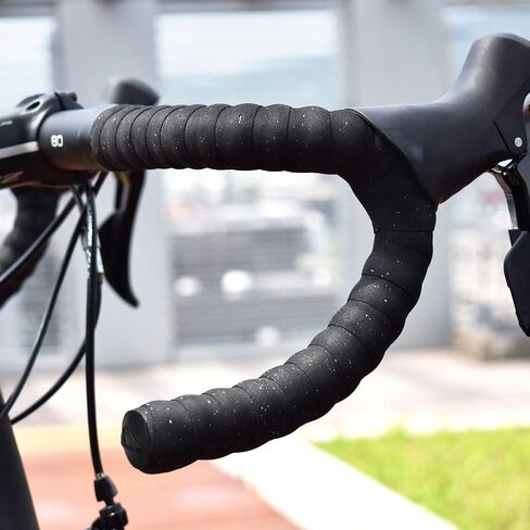 MARQUE Suede Bike Handlebar Tape - Road Cycling Bicycle Handle Bar Wrap for Drop Bars with End Plugs - 2PCS per Set in Saudi Arabia