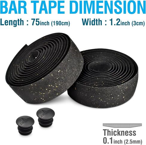 MARQUE Suede Bike Handlebar Tape - Road Cycling Bicycle Handle Bar Wrap for Drop Bars with End Plugs - 2PCS per Set in Saudi Arabia