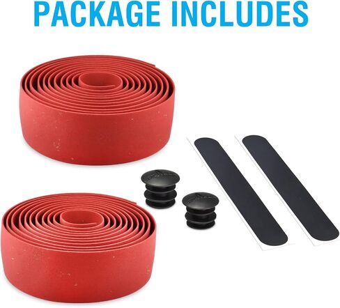 MARQUE Suede Bike Handlebar Tape - Road Cycling Bicycle Handle Bar Wrap for Drop Bars with End Plugs - 2PCS per Set in Saudi Arabia