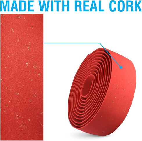 MARQUE Suede Bike Handlebar Tape - Road Cycling Bicycle Handle Bar Wrap for Drop Bars with End Plugs - 2PCS per Set in Saudi Arabia