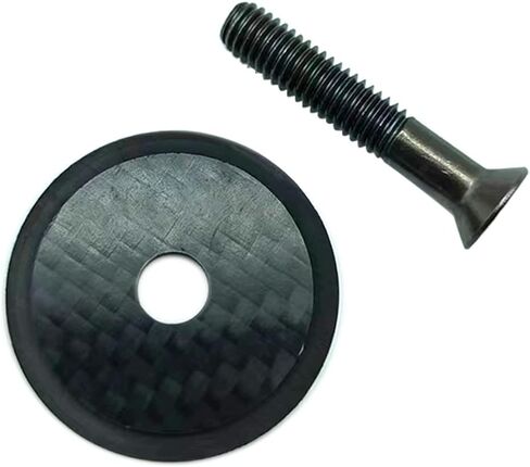 WDHHNP 1 1/8 بوصة غطاء علوي لسماعة رأس الدراجة من ألياف الكربون، غطاء سماعة رأس مخصص، جذع ومسمار من التيتانيوم لدراجة الطريق MTB. in Kuwait