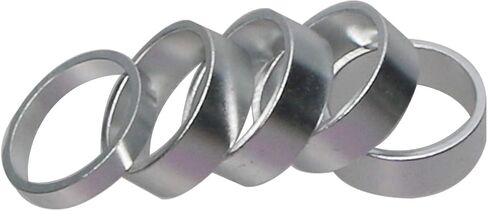 GANOPPER 1 Inch Headset Spacer 5PCS 25.4 Fork Tube Handlebar Stem Spacer Black Silver 2 Colors in Saudi Arabia