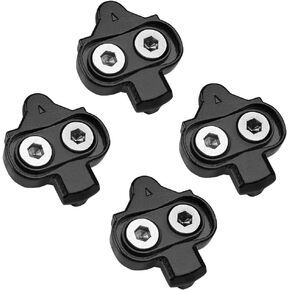 BV Bike Cleats - Compatible with Shimano SPD & Look X-Track Pedals for Spinning, Indoor Cycling, and Mountain Biking - Easy Cleat Release, Top Power Transfer, Customizable Stability