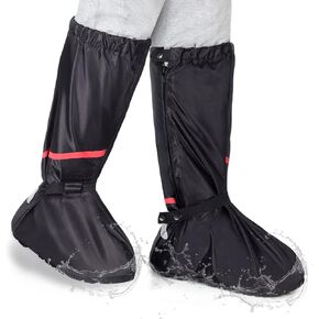 أغطية أحذية مقاومة للماء من HEKEDES (سميكة)، غطاء حذاء مطر قابل لإعادة الاستخدام وقابل للطي مع سحاب، غير قابل للانزلاق، معدات المطر للرجال والنساء in Kuwait
