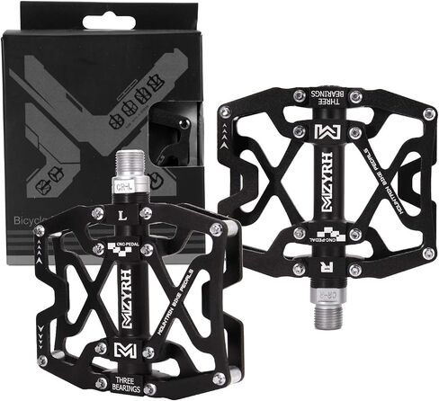 MZYRH Mountain Bike Pedals, Ultra Strong Colorful CNC Machined 9/16" Cycling Sealed 3 Bearing Pedals in Saudi Arabia