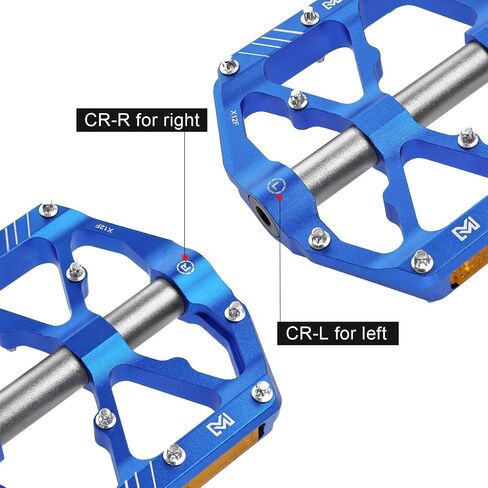 MZYRH 3 Bearings Mountain Bike Pedals Platform Bicycle Flat Alloy Pedals 9/16" Pedals Non-Slip Alloy Flat Pedals in Saudi Arabia