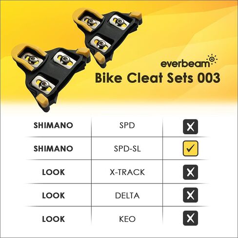 أحذية Everbeam Precision Superlight للدراجات الدوارة | متوافقة مع أنظمة دواسة SPD-SL من شيمانو | لركوب الدراجات على الطرق، سباقات الدورات، ركوب الدراجات في المنافسة | زوجين، 4 المرابط. in Kuwait