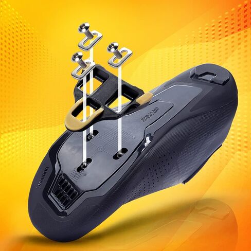 أحذية Everbeam Precision Superlight للدراجات الدوارة | متوافقة مع أنظمة دواسة SPD-SL من شيمانو | لركوب الدراجات على الطرق، سباقات الدورات، ركوب الدراجات في المنافسة | زوجين، 4 المرابط. in Kuwait