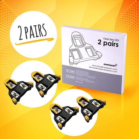 أحذية Everbeam Precision Superlight للدراجات الدوارة | متوافقة مع أنظمة دواسة SPD-SL من شيمانو | لركوب الدراجات على الطرق، سباقات الدورات، ركوب الدراجات في المنافسة | زوجين، 4 المرابط. in Kuwait