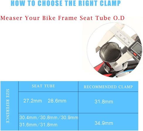 WDHHNP مقعد الدراجة آخر المشبك سبائك الألومنيوم دراجة الإفراج السريع مقعد Clamp31.8mm in Kuwait