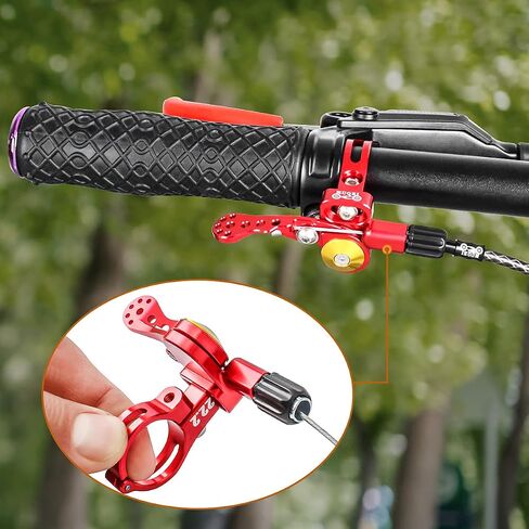 MUQZI Dropper Post Lever, Bike Seatpost Dropper Remote Lever Shifter Adjustable Control Remote for 22.2mm Mountain Bike and Road Bicycle Handlebars in Saudi Arabia