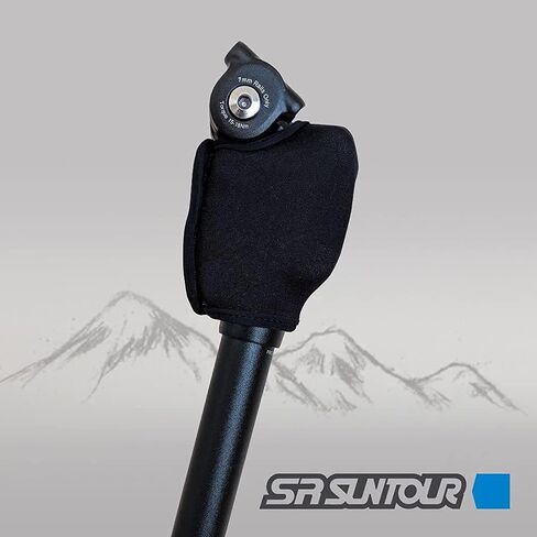 SR Suntour SP12 NCX bike Suspension Seatpost with Cover (27.2mm x 350mm) in Kuwait