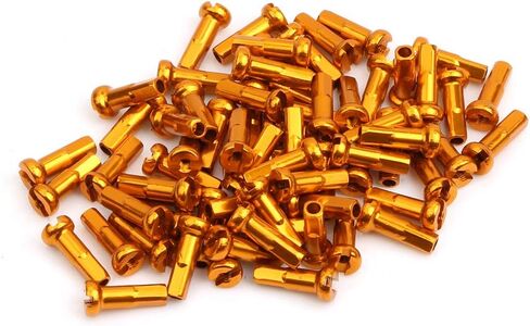 Bike Spoke Nipples Steel Spoke Nipples Mountain Bicycle Spoke Cap for 14G 40Pcs 6 * 14mm in Saudi Arabia