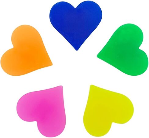 خرزات دراجة WEIYON 72 قطعة من البلاستيك الصغير مختلط الألوان لعجلة الدراجة ديكورات على شكل قلب، مقاس واحد in Kuwait