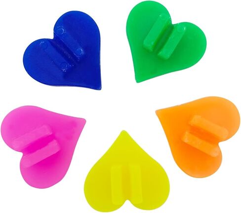 خرزات دراجة WEIYON 72 قطعة من البلاستيك الصغير مختلط الألوان لعجلة الدراجة ديكورات على شكل قلب، مقاس واحد in Kuwait