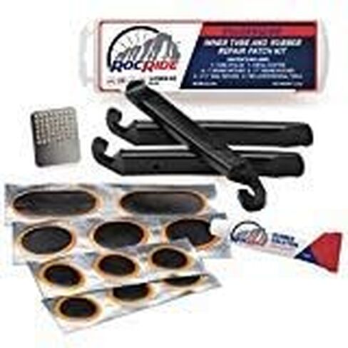 RocRide 16-PC Inner Tube Patch Bicycle Repair Kit. Also for Inflatable Dinghies, ATVs, BMX and Motorcycles. in Saudi Arabia