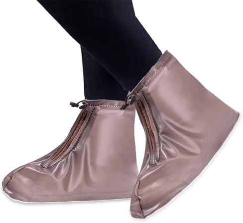 Waterproof Shoes Cover, Rain Boot Shoe Covers, Reusable Women Men PVC Rubber Sole Overshoes Galoshes Protectors for Cycling Camping Travel (XXL, White) in Saudi Arabia